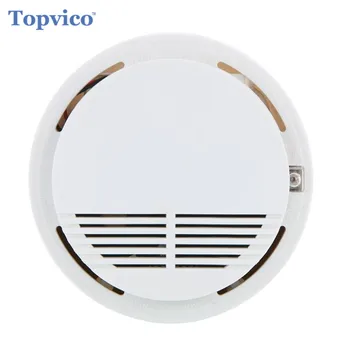 

Topvico 433 mhz Smoke Sensor Detector Alarm Wireless Fire Alarm House Safety Smart Home Security GSM Alarm Systems