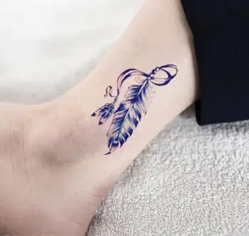 

Temporary Tatoo Fake Tattoo Sticker Sexy Feather Tattoos Stickers Tatouage Waterproof Flash Tatto For Women Girl