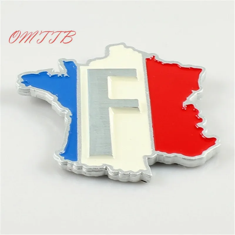 3D Metal France Flag Car Sticker for kia mazda Renault Peugeot Citroen Cruze Chevrolet Ford Focus VW Golf Benz BMW car styling