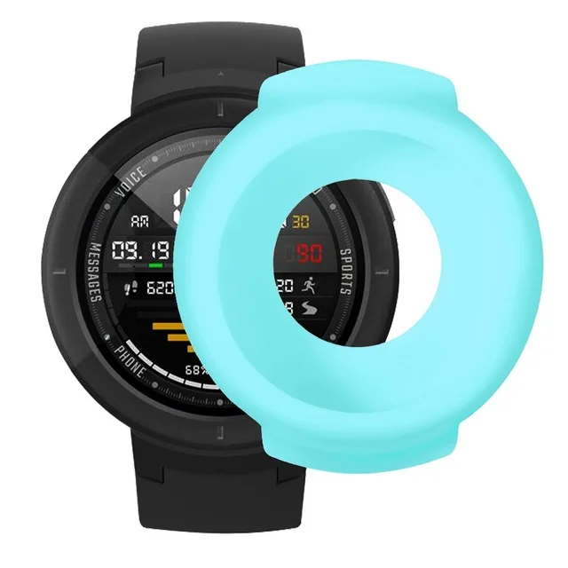 Защитный чехол для Amazfit Verge Watch 3 защитный чехол s для Xiaomi Huami Amazfit 3 Verge аксессуары мягкий силиконовый чехол - Цвет: Синий