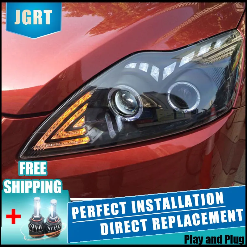 2PCS LED Headlights For Ford Focus 2009 2012 Car Led Lights Double