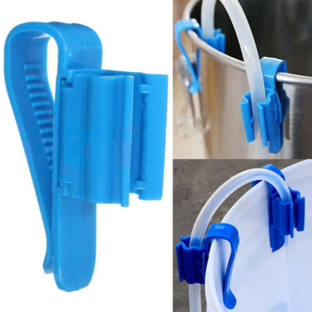 

2pcs/set Brew Kitchen Clip Pipe Syphon Tube Hose Flow Control Wine Beer Making Clamp Holder