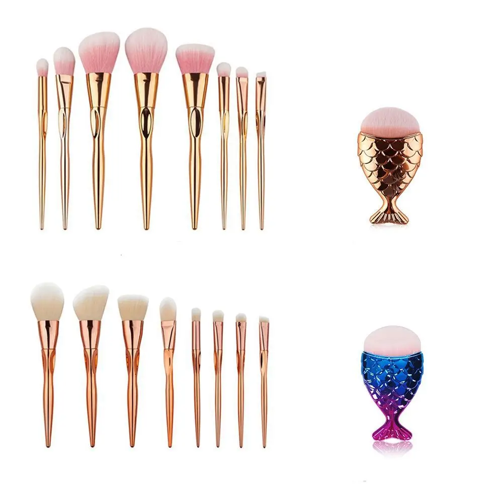 

1/4PCs Professional Diamond Makeup Brushes Set Blush Loose Powder Brushwes Foundation Beauty Facial Make Up Kits