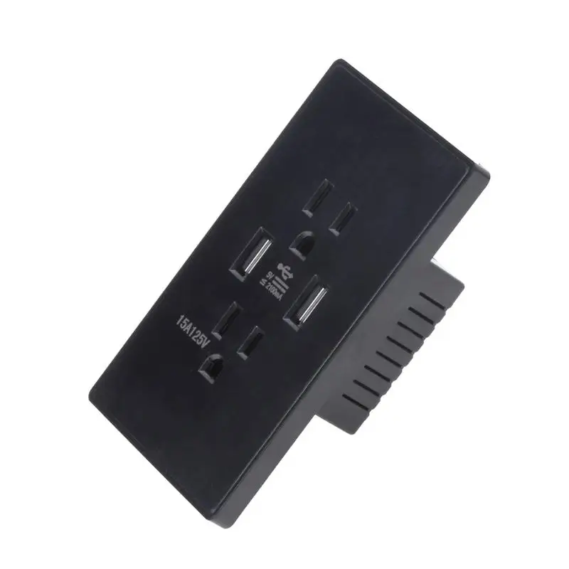 Настенная розетка с 2 USB портами 1 А|dual wall socket usb|adapter usus adapter |