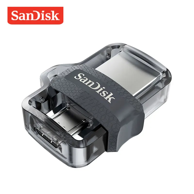 SanDisk OTG USB флеш-накопитель 128 Гб 64 Гб USB 3,0 двойной мини-накопитель 32 Гб 16 Гб флешки для ПК и телефонов на базе Android