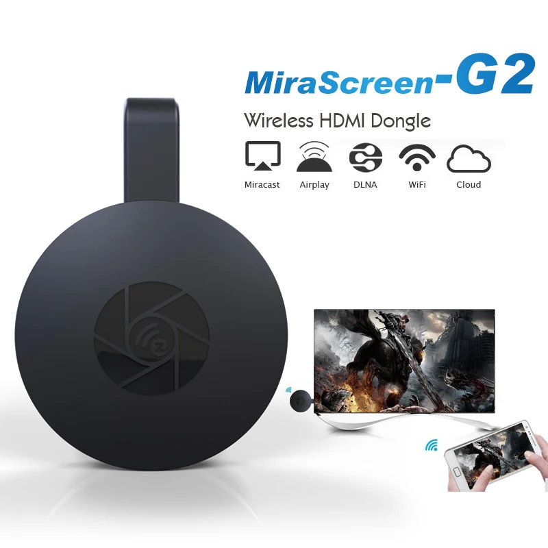 

Mirascreen 2.4G Dongle HDMI TV Stick Mirroring For MAC iOS DLNA Miracast Airplay Android Smart Screen Apple TV Anycast Youtube