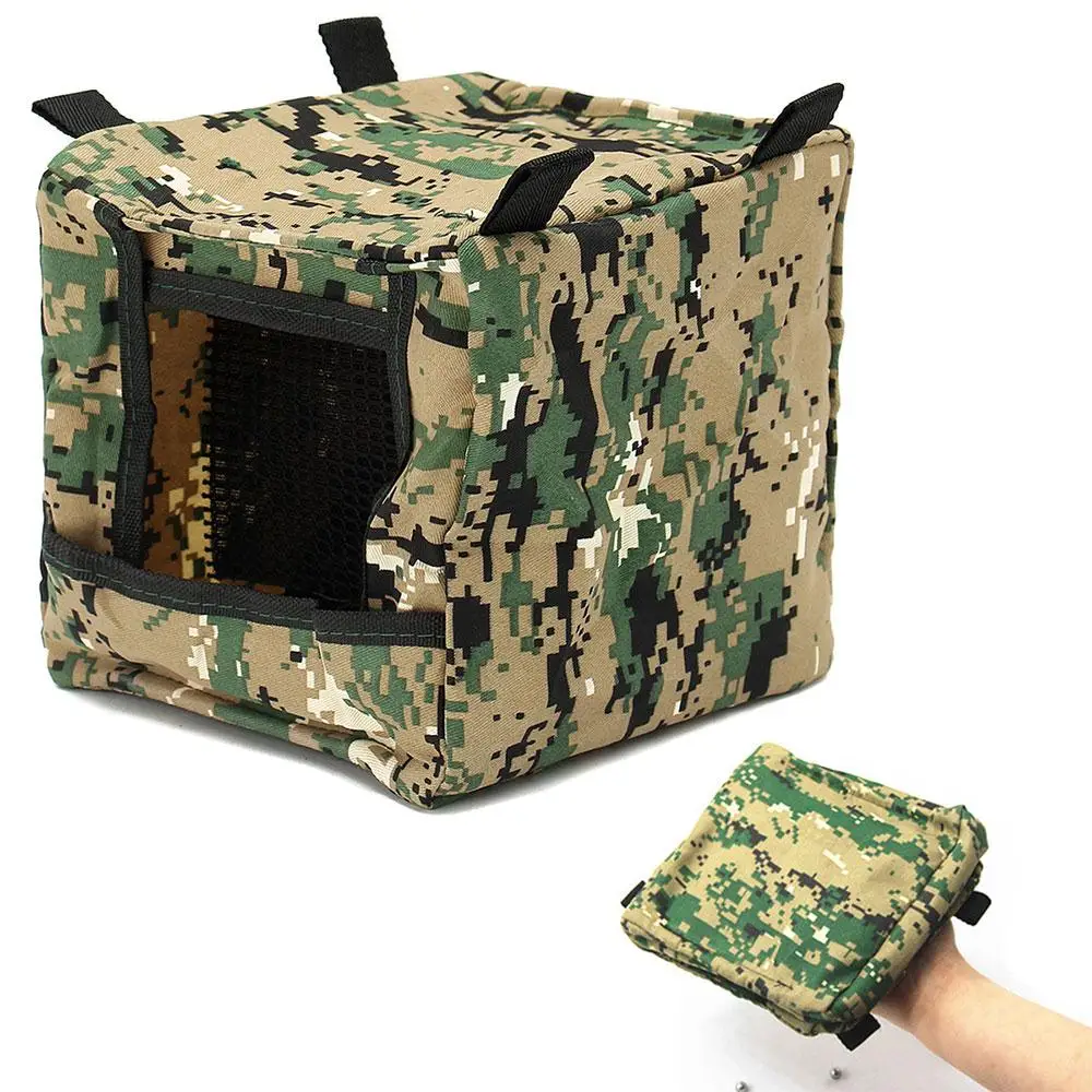 

Foldable Slingshot arget Box Cloth Target Box Recycle shooting Archery Hunting Catapult Case Holder camouflage Slingshot box