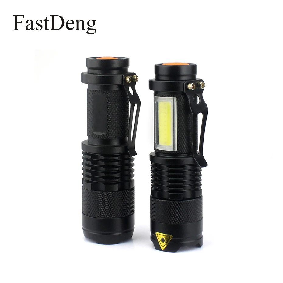 LED Flashlight Rechargeable Use 14500 Or AA Battery Outdoor Waterproof