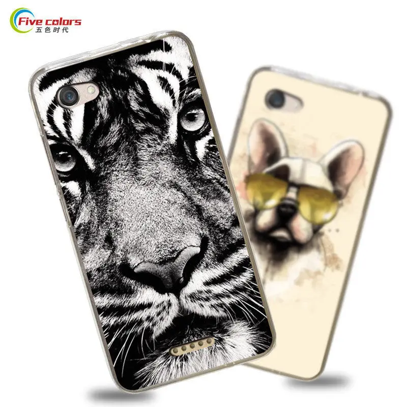 

Five colors For ZTE A601 A 601 case cover soft tpu back Cover For ZTE Blade A601 BA601 Case cellphone back painting Coque Fundas