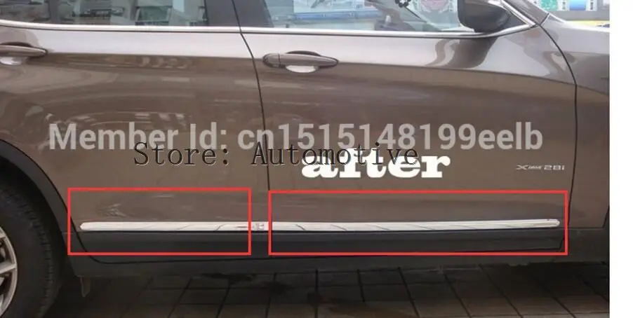 

Хромированный корпус, Боковая Отделка, Накладка для bmw X3 F25 2011 2012 2013, декоративные молдинги