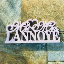 На Заказ Свадебный стол знак Свадебный Торт Свадебный знак с фамилией свадебный стол Декор Mr and Mrs знак