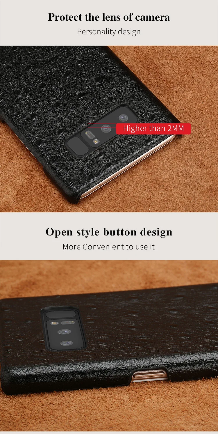 Страуса из натуральной кожи защитой от падений и чехол для телефона для samsung Galaxy S10 S10E s7 S8 S8plus S9 S9 plus Note 10 8 9 a50 a70 a30 a10 a7