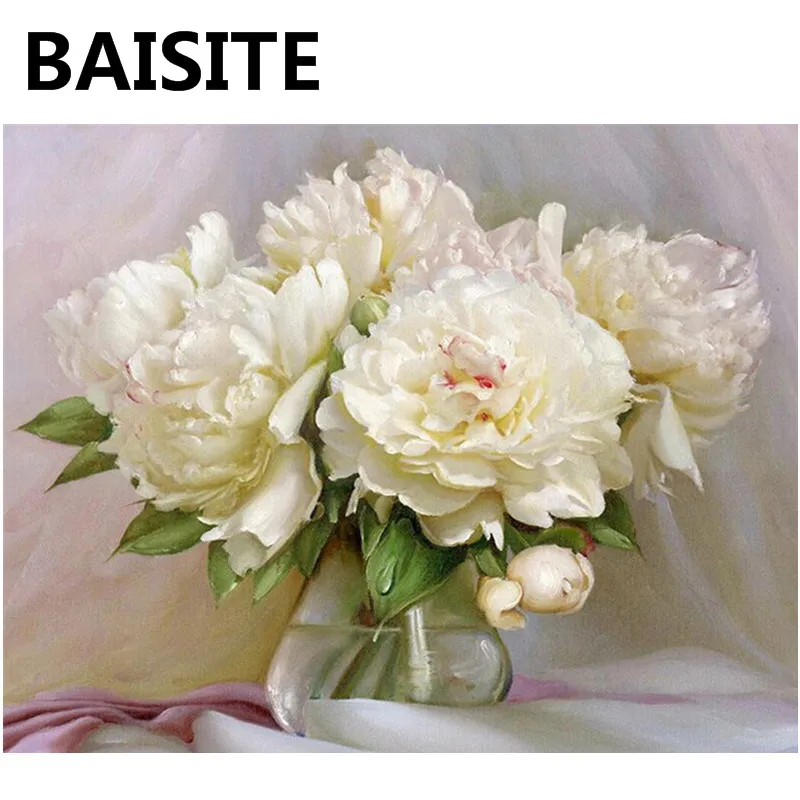

BAISITE Framed Morden Landscape DIY Oil Painting By Numbers Painting&Calligraphy Decor Wall Art E774 40x50cm