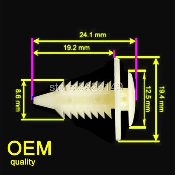 100x OEM Door Panel Clips Fasteners For Dodge Ram 1500 2500 3500 Pickup