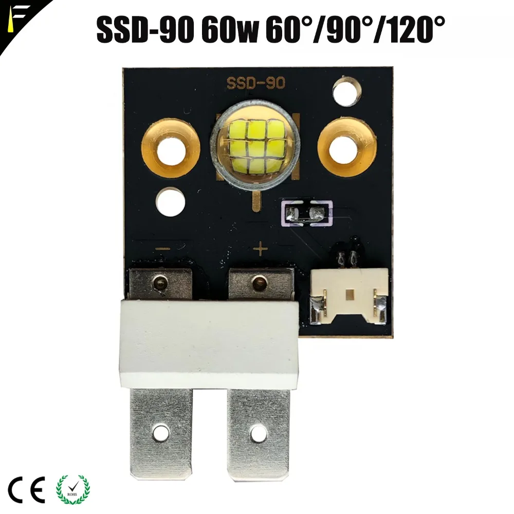 

SSD-90 60w 75w 90w Led Follow Spot Light Projector DIY Cold White Light LED Moving Head Light Leds SSD90 DIY Spare Parts