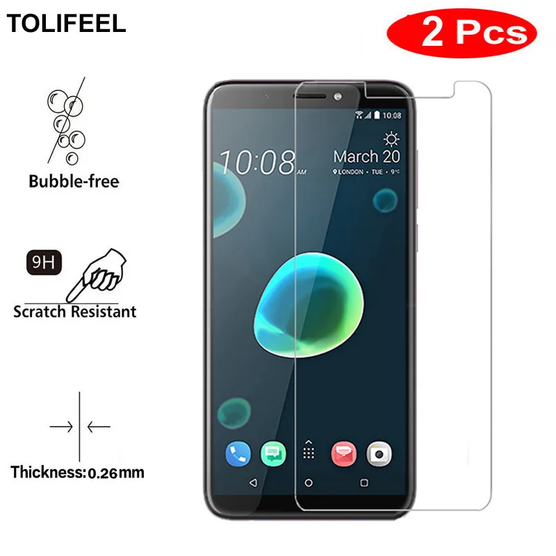 2 قطع TOLIFEEL الزجاج المقسى ل HTC الرغبة 12 زائد الهاتف شاشة حامي 9 H تشديد فيلم واقية ل HTC الرغبة 12 الزجاج