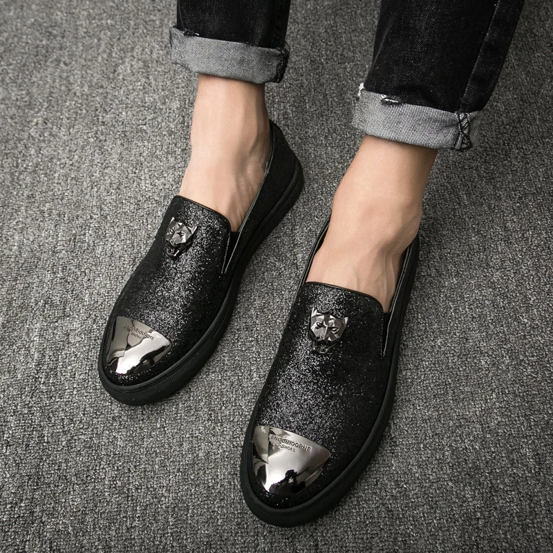 

2018 new Summer spring Breathable Leather Flats Loafers Men Casual shoes men Luxury Fashion Slip On Driving shoes 5