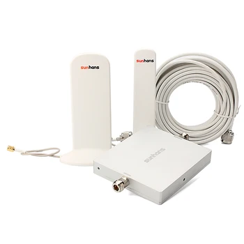 

2pcs/ Lot Genuine SUNHANS 900MHz-2100MHz 3G Repeater Dual Band Mobile Signal Booster 65dB Indoor use Signal Amplifier