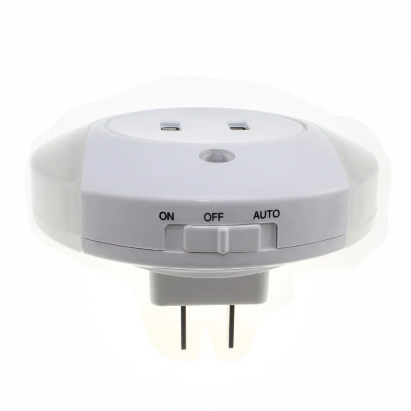 Светодиодный ночник теплый белый датчик 2 Зарядка через usb разъем светодиодный 110 V 220 V 0,5 W Автоматическая ночника интеллектуальная лампа