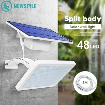 

800LM 48 LED Solar Lamp Outdoor Garden Solar Wall Light For Yard Street LED Security Lighting With Adjustable Lighting Angle