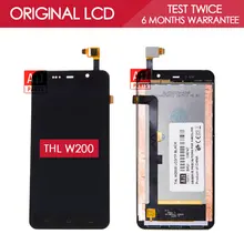 100 Original TESTED 5 0 inch 1280x720 Display For THL W200 W200S W200C LCD With Touch
