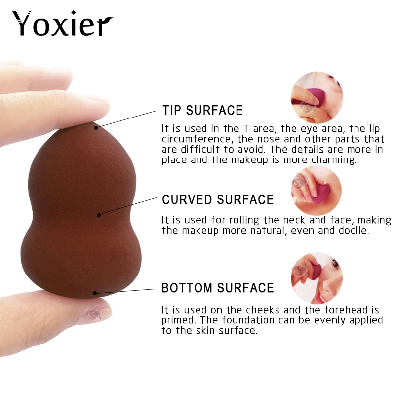 Yoxier 4 цвета основа косметическая пудра для макияжа уход за кожей мягкий спонж