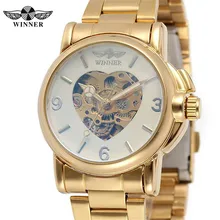 WINNER женские часы классические часы в форме сердца женские топ брендовые роскошные часы скелетоны автоматические механические Женские часы в подарок 0298