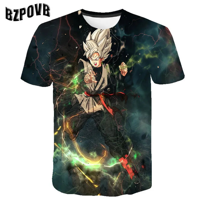 

Cross-border manufacturers wholesale hot style dragon ball sun wukong cartoon 3DT T-shirt men short sleeve