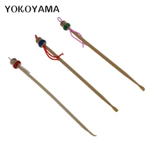 YOKOYAMA 10 шт. Мультяшные деревянные ушные палочки, ложка для чистки, инструмент для удаления, безопасные ушные палочки, ручка для ухода за здоровьем, слуховой аппарат, товары для дома