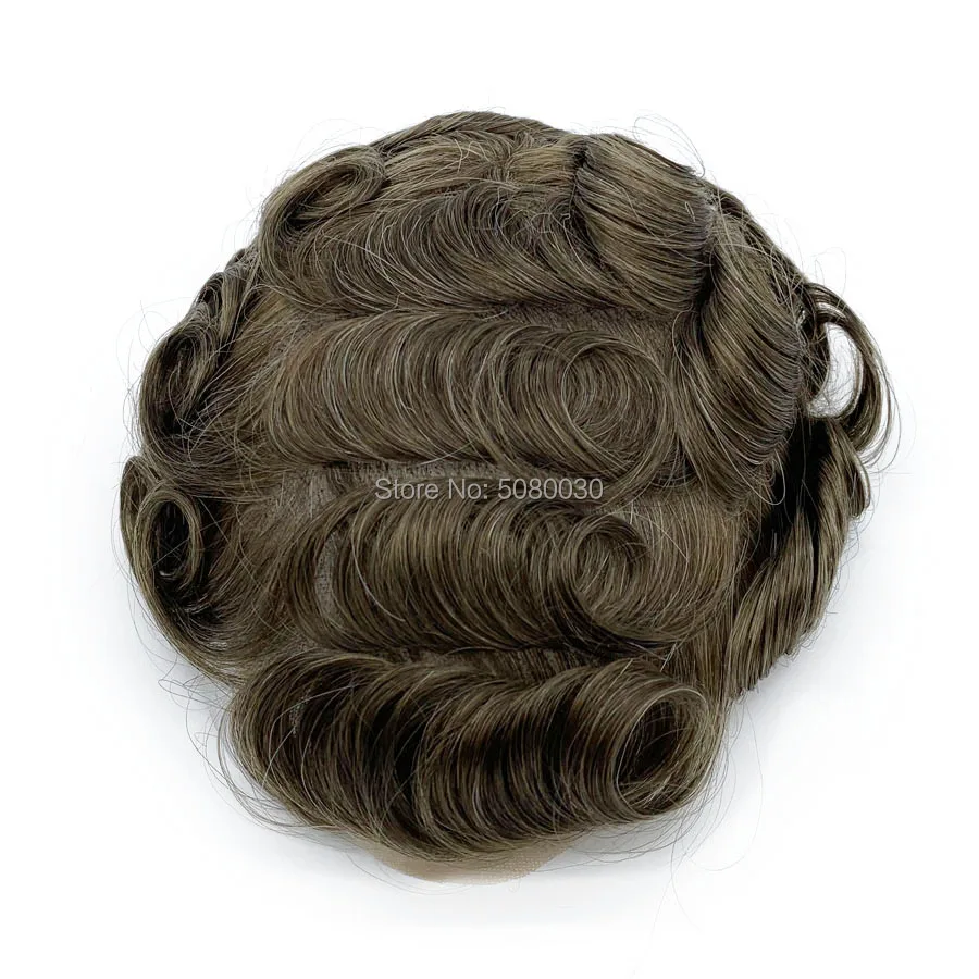 hairpiece toupee natural hairline full swiss lace base blonde color toupee