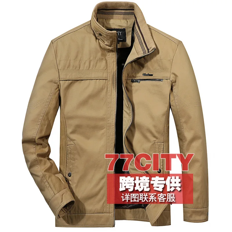 2019 распродажа курточка бомбер для мужчин для быстрорастущий щит контракт воротник Qiu Dong наряд Amazon Wishebay хлопковая куртка, большой ярдов