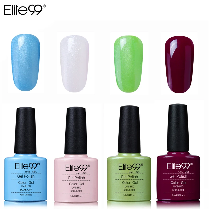 Elite99 7.3ML UV Gel Varnish Nail Polish Manicure Gellak Hybrid Nails Art Off Prime Colorful Bottle | Красота и здоровье