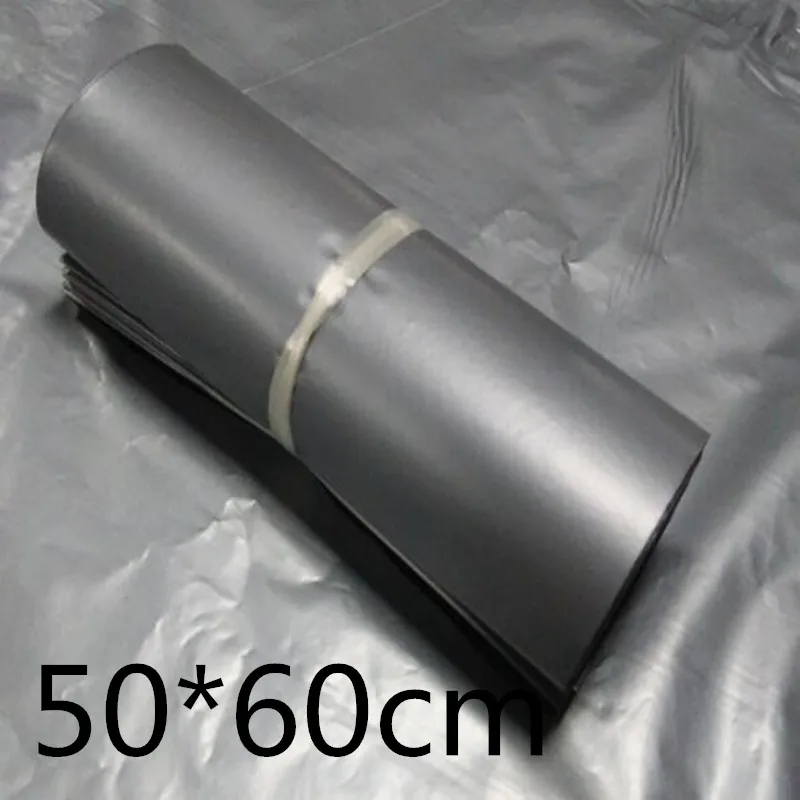 

Sliver 50*60cm Poly Self-seal Mailbags Plastic Courier Destructive Poly Mailing Plastic Bags Express Mail Bag
