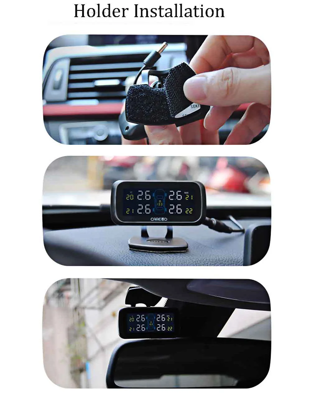 VicTsing U903 433.92MHz Wireless TPMS Tire Pressure Monitoring System 4 InternalExternal Sensors Tire Pressure Alarm Hot Sale   (10)