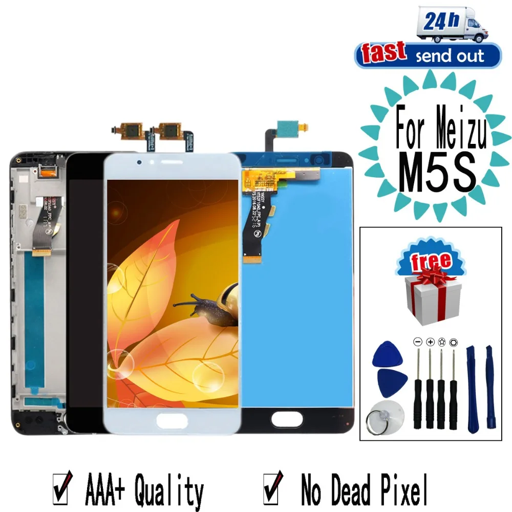 

5.2" M5S LCD For MEIZU M5S LCD Display M612H M612M Touch Screen Digitizer Assembly Replacement For MEIZU M5S