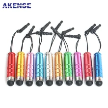 Подарок 100 шт/партия Мини емкостный сенсорный экран Пластиковый Стилус ручки для мобильного телефона планшетный ПК