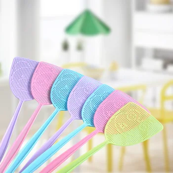 

Behogar 10PCS Assorted Color Plastic Pest Control Mosquito Bug Fly Insect Wasp Hand Swatter Flyswatter Killer for Home Apartment