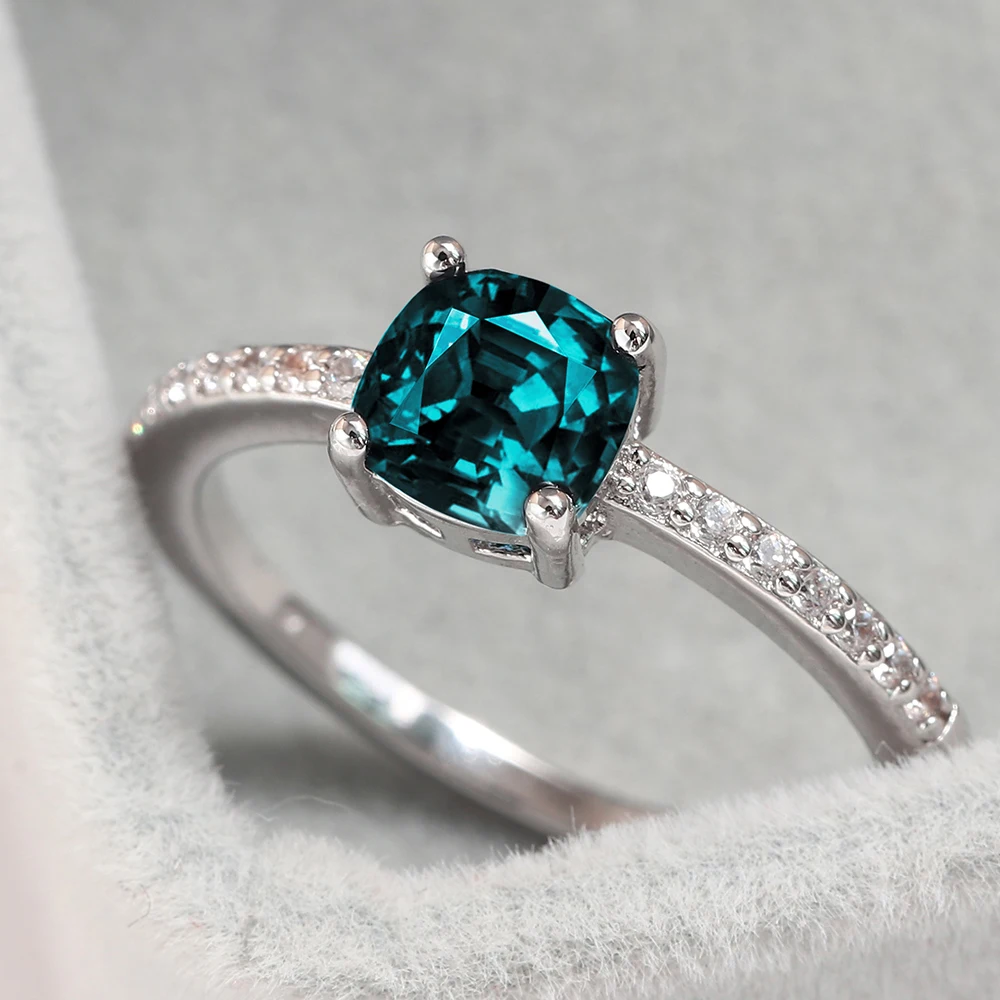 Blue Stone Engagement | Sky Blue Stone Ring | Wedding Rings - High Quality Color - Aliexpress