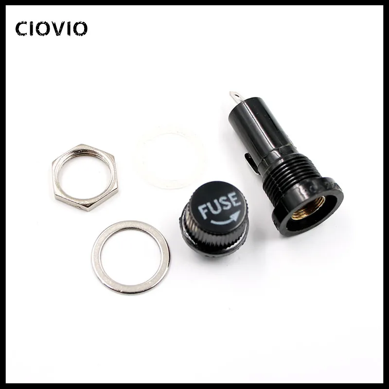 5pcslot 520mm 630mm glass fuse holders 5x20 6x30 insurance tube socket fuse holder for insurance  