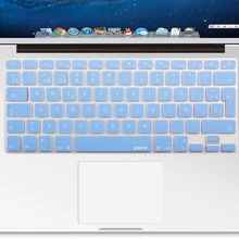 Xskn синий испанский силиконовая клавиатура кожного покрова для MacBook Air Pro 13/15 и Apple Беспроводной клавиатура, раскладка клавиатуры США протектор