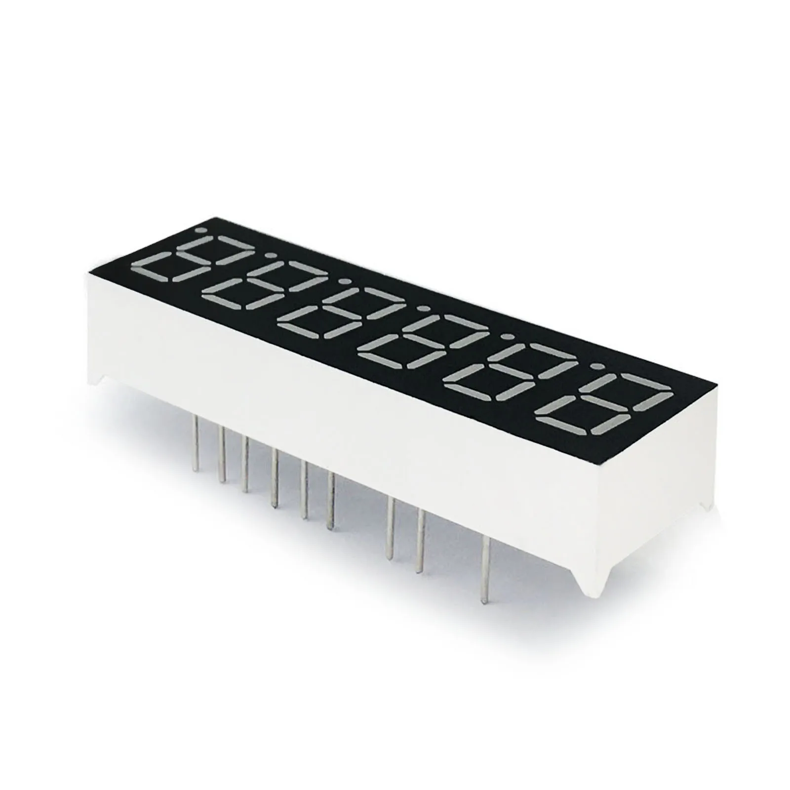 

MCIGICM 10pcs 7 segment Common Anode 6 Bit digital Tube 0.36" 0.36in. Red LED Display 7 segmentos LED Digital tube