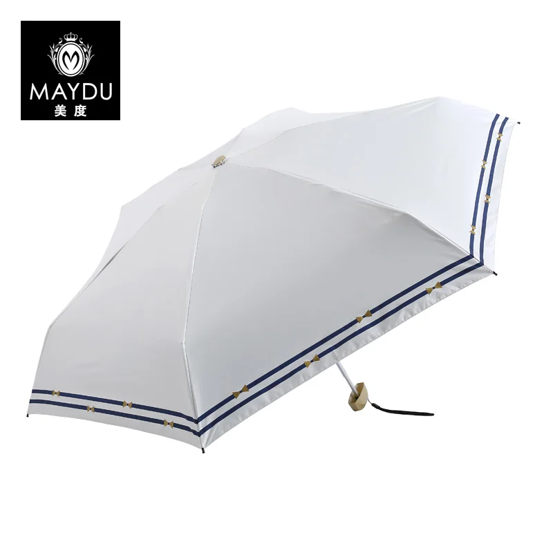 Mini uv umbrella The lightest aluminum 5 folding umbrella Woman's