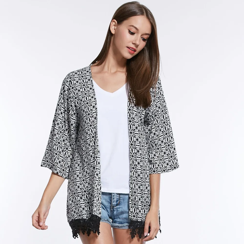 women's short kimono jacket