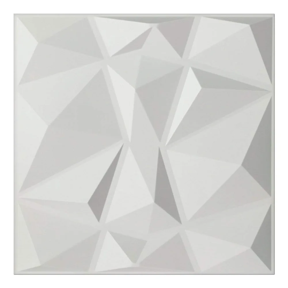 3D Wall Panels Decorative Wall Covering Panels White Diamond