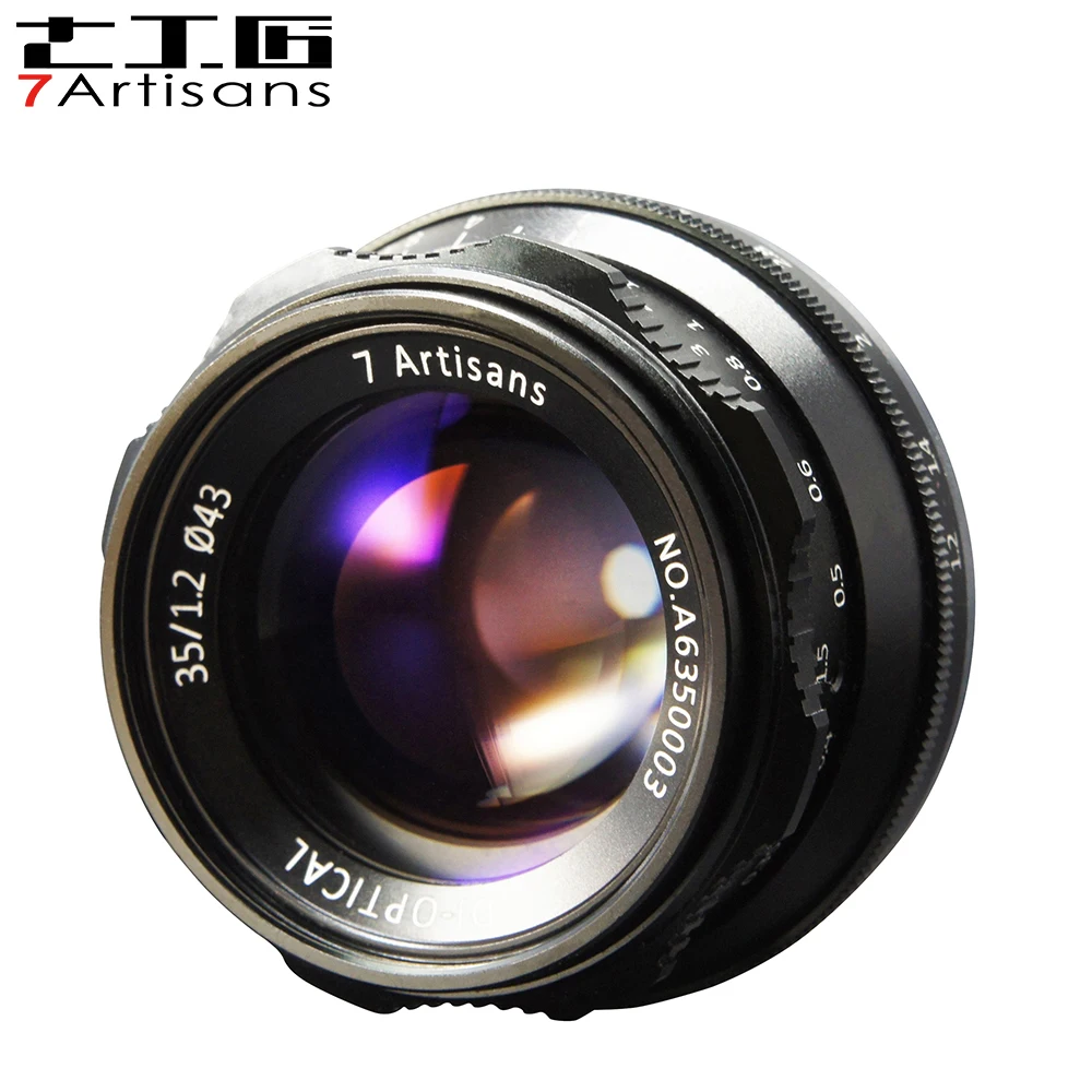 

7artisans 35mm F1.2 APS-C Manual Fixed Lens For E Mount Canon EOS-M Mount Fuji FX Mount Hot Sale Free Shipping