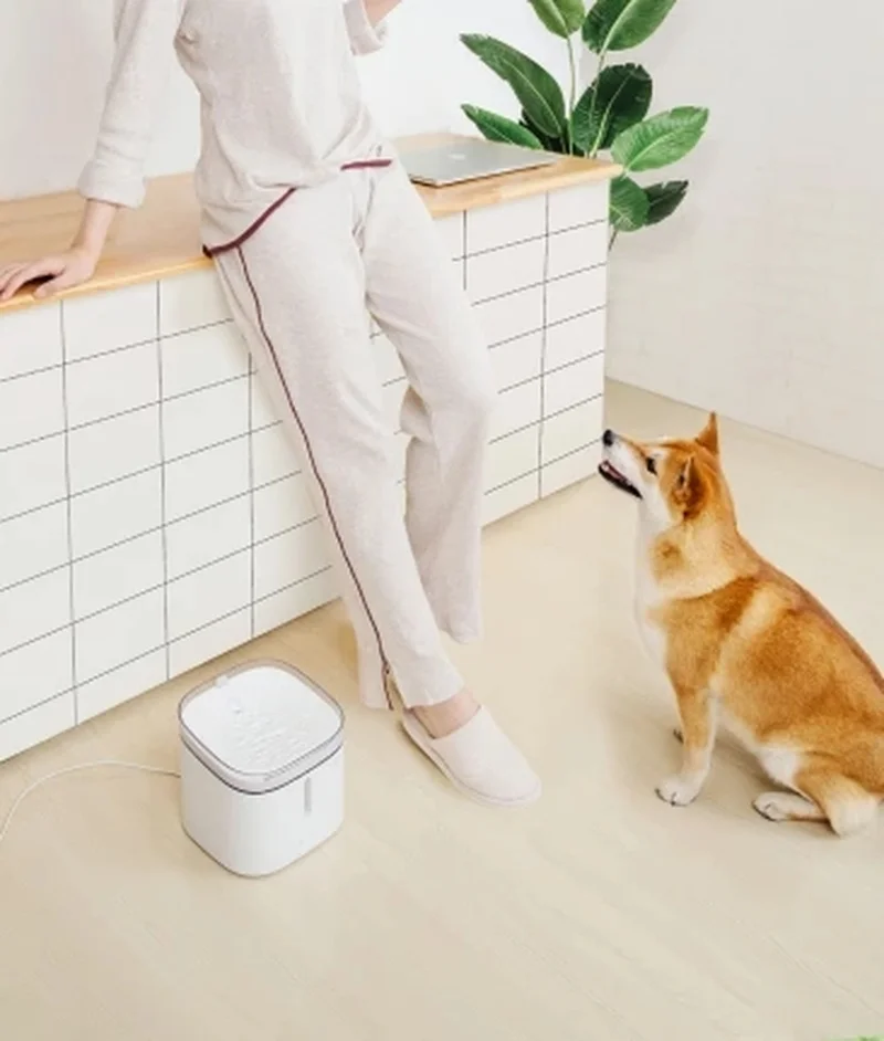 Xiaomi Youpin Pet диспенсер для воды для собак и кошек чистая струящаяся вода маленький питомец диспенсер для воды четырехкратная фильтрация