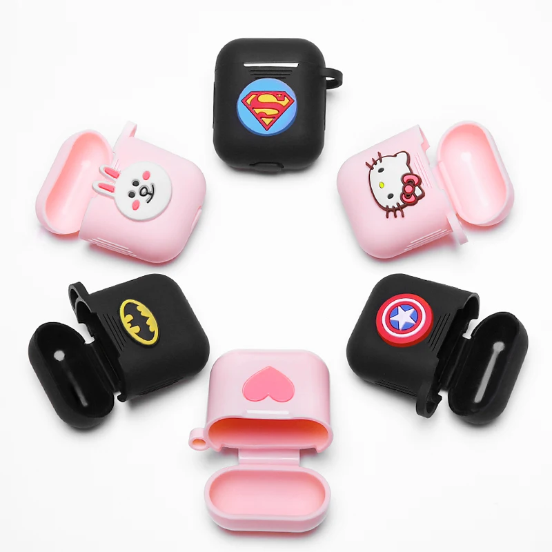 Силиконовый чехол Airpods для Apple Airpods 1/2/i9S/i10/i10s/i10 max/i11/i12/i13/i20/i30 Tws чехол для наушников hello kitty