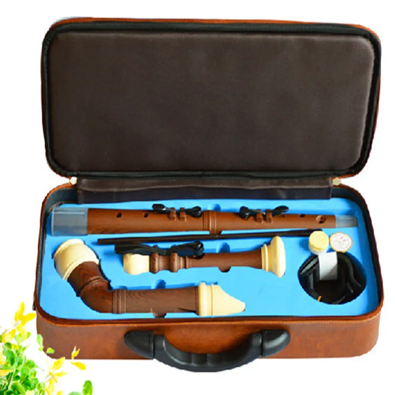 Bass Flute Plating Wood Grain English style F key 8 Holes