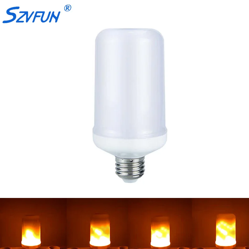 

Lamp Flame LED Bulb E27 Flame Effect Bulbs smd 2835 7W 220V Emulation Flickering LED Lamp Flame Bulb Christmas Garden Decoration