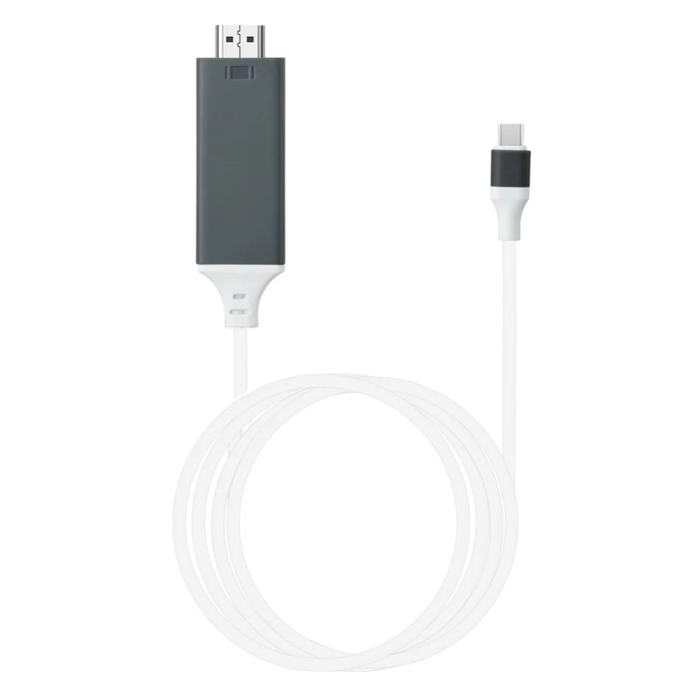 4K Тип C телефон к телевизору HDMI кабель адаптер USB C видео ссылка для MacBook Google Chromebook Pixel samsung galaxy S8 S9 S10 S10e - Цвет: A5611 GreyWhite